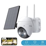 2K Wireless Security Camera 2K WiFi IP Solar Powered Energy CCTV Home Outdoor