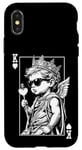 Coque pour iPhone X/XS Cupid Valentine King Of Hearts Card Poker Player