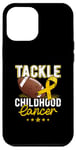 iPhone 12 Pro Max Childhood Tackle Childhood Cancer Awareness Football Gold Case