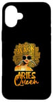 Coque pour iPhone 16 Plus Afro Hair Art Aries Queen Février Anniversaire