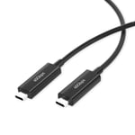 Thunderbolt 3 vers Thunderbolt 3 Câble USB 4 2 m, câble TB3 40 Gbps/100 W/20 V/5 A Charge USB C Compatible avec écran 5K 60Hz 4K/60Hz Moniteur SSD externe Station d'accueil EGPU Stockage