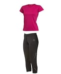 ASIOKA 114/15-56/13 – Pack Filet Pirate + T-Shirt Technique M/Court Femme S Noir/Fuchsia