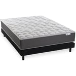 Ensemble matelas mémoire + sommier 180x200 Memo hr Hbedding - Mousse ergo, mousse hr 35kg et mousse effet mémoire de forme