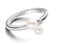 Pandora Timeless sterling silver toi et moi pärlring 193156C01-52