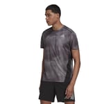 adidas Own the Run Colorblock T-Shirt - Black/Grey / XS