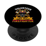 Emblème de pompier Brave Hero Fire Dept PopSockets PopGrip Adhésif