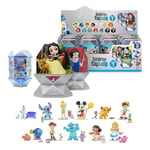 YuMe Disney 100 Series Mystery Capsule Blind Bag with Surprise Characters Gift Figurines Toys 12 Pack Box