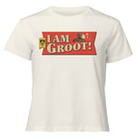 Guardians of the Galaxy I Am Groot! Women's Cropped T-Shirt - Cream - S