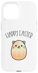 iPhone 15 Funny Happy Easter Cat Egg Shaped Kawaii Otaku Anime Case