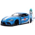 JADA TOYS, TOYOTA Supra 2020 avec figurine Max STERLING ROBOTECH bleu, échell...