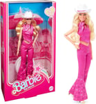 Barbie The Movie Doll, Margot Robbie Barbie Doll with Pink Western Outfit Inclu