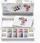 Winsor & Newton, Cotman Watercolour, 'Portrait Pocket Set', 8 x Half Pans + 1