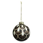 FEERIC Lights and Christmas - Boule DE Noel Verre 70MM Drape PAILL