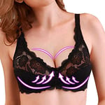 Femme Soutien-Gorge Grande Taille de Levage en Dentelle, Bralette de Levage de Confort Mince et Push Up