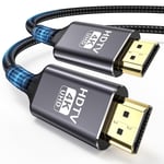 Câble HDMI 4K 5m, Haute Vitesse Cable HDMI 2.0 4K@60Hz 18Gbps, Ethernet Retour Audio Supporte HDR UHD 3D 1080P Compatible avec Monitor, TV Fernseher, Blu-ray, PS5/4/3, Xbox, Laptop