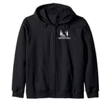 Midnight Vintage Camping Tent Woods Keep Life Simple Outdoor Zip Hoodie