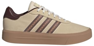 adidas Femme Court Platform Suede Shoes Chaussures, Crystal Sand/Mystery Brown, 42 2/3 EU