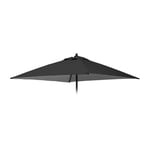 Toile de remplacement pour parasol de jardin 2x2 carré Plutone Noir