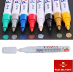 Permanent Car Tyre Paint Oil Marker Pen Black Blue Gold Red Silver White Yellow