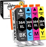 Compatible Remplacement des Cartouches d'encre pour HP 364 XL 364XL High Yield 4 Pack (BK &C/M/Y) pour HP Photosmart 5510 5520 6510 6525 B210a C5380 Deskjet 3070A 3520 Officejet 4620 4622