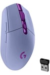 Logitech G305 LIGHTSPEED Wireless Gaming Mouse, HERO 12K Sensor, 12,000 DPI, Lightweight, 6 Programmable Buttons, 250h Battery Life, On-Board Memory, PC/Mac, Lilac