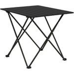 Outsunny - Table de camping pique-nique pliable - sac de transport inclus - métal noir