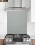 Metallico Aluminium Kitchen Splashback Brushed Chrome 900 x 750mm