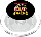 Funny Football Game Sports I'm Just Here For The Snacks PopSockets PopGrip for MagSafe