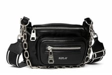 Replay women's shoulder bag with shoulder strap, black (Black 098), one size