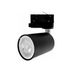 Spot led sur rail Triphasé pour Ampoule GU10 - Noir Silumen