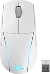 M75 Wireless Rgb Souris De Jeu Fps Légère¿26 000 Dpi¿Boutons Latéraux Interchangeables¿Compatible Icue¿Pc¿Blanc