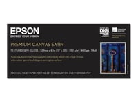 Epson Premierart Water Resistant Canvas - Blank - Rulle (33 Cm X 6,1 M) - 350 G/M² - 1 Rulle (Rullar) Kanvaspapper - För Surecolor P5000, P800, Sc-P10000, P20000, P5000, P700, P7500, P900, P9500