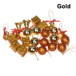 Christmas Decorations Baubles Hanging Ornament Gold