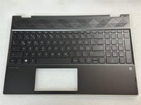 For HP Pavilion x360 15-CR 15T-CR L22453-041 L20851-041 German Palmrest Keyboard