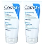 CeraVe Baume Hydratant visage et corps pour les peaux sèches à très 177ml Crème 2x177 ml