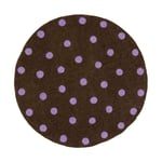 Felt Dot sittdyna brun/lila Ø37 cm