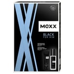 Setti Mexx Black For Him Men: Suihkugeeli, 50 ml + Deodorantti, 75 ml