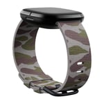 Fitbit Versa 3 Sense Woven rem, camo l