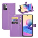 Xiaomi Redmi Note 10      Pu Wallet Case    [Purple]