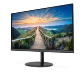 AOC Q27V4AE - V4 Series - écran LED - 27" - 2560 x 1440 QHD @ 75 Hz - IPS - 250 cd/m² - 1000:1 - 4 ms - HDMI, DisplayPort - haut-parleurs - noir