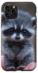 Coque pour iPhone 11 Pro Mini raton laveur très mignon