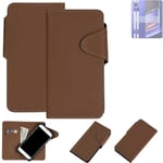 WALLET CASE PHONE CASE FOR Realme GT Neo 3 BROWN BOOKSTLYE PROTECTIVE HULL FLIP 