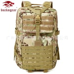 Wolf commander uppgraderad 50L Army fläkt EDC kit kamouflage stor 3p väska utomhus camping ryggsäck taktisk ryggsäck Black 36-55L