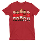 Kids Organic Cotton T-shirt Vipwees Manchester Football Legends Boys Girls Utd