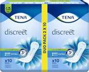 2 Sachets De Tena Discreet EXTRA De 10 Ex Lady (20 Absorbants)