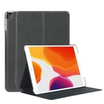 MOBILIS Coque de Protection Folio iPad 10.2" 2021/2020/2019, iPad 9/8/7ème Gén, Smart Cover Housse Antichoc avec Fonction Support, Noir