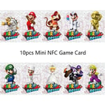 10pcs For Funny Super Mario Odyssey NFC Mini Tag Game Cards Kit For NS Switch