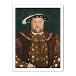 After Hans Holbein The Younger King Henry VIII Large Framed Art Print Poster Wall Decor 18x24