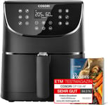 COSORI Air Fryer 5.5L, Oil Free, 11 Presets,100 Recipes,Non-Stick,1700W,CP158-AF