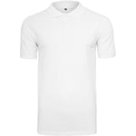 Build Your Brand Polo Piqué Shirt Homme, Blanc, m